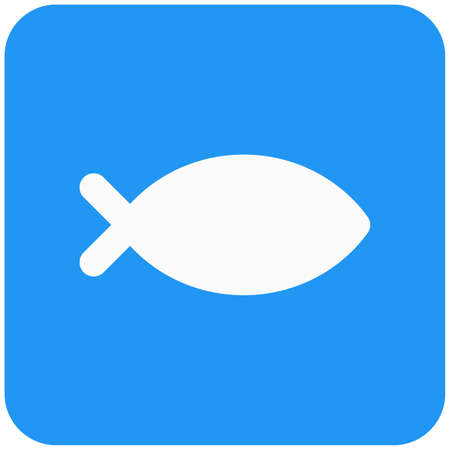 Fish logotype for a fishing point near lakeのイラスト素材