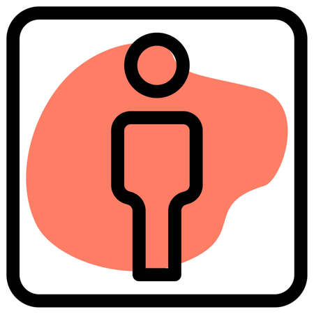 Man toilet avatar as an indication for malesのイラスト素材