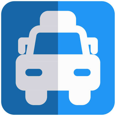 Rental taxi sign for the tourist and general publicのイラスト素材