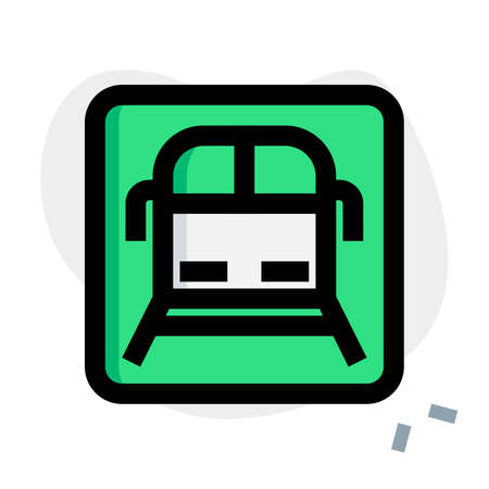 Train logotype for station to board passenger from siteのイラスト素材