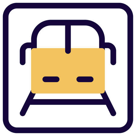 Train logotype for station to board passenger from siteのイラスト素材