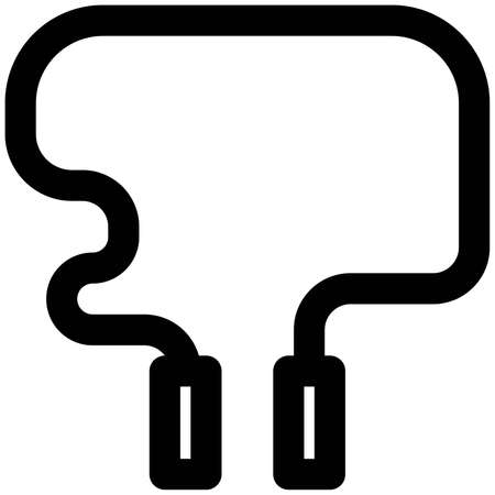 Jumping ropes sport for the indoor games and workoutのイラスト素材