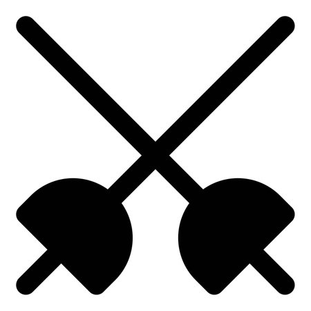 Fencing Japanese sportsのイラスト素材