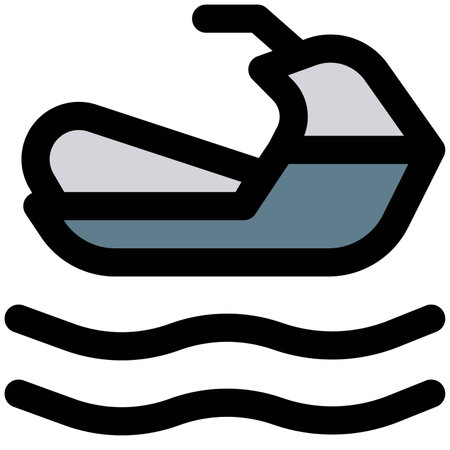 Jet Ski for the beach and water sports gameのイラスト素材