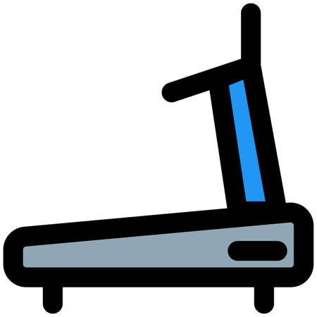 Treadmill for the cardio exercise and trainingのイラスト素材
