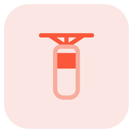 Indoor practicing bag for boxing and strengthのイラスト素材