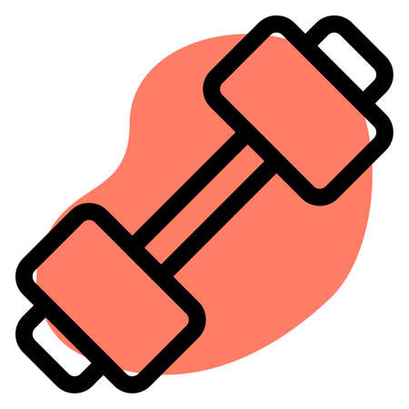 Dumbbell for the strength training for the athletesのイラスト素材