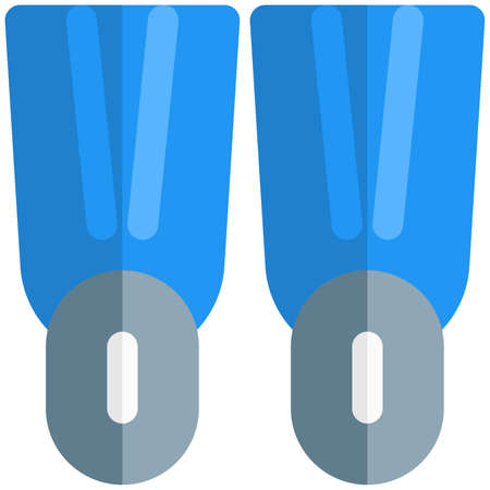 Swimming fins for swimmers and water sportsのイラスト素材