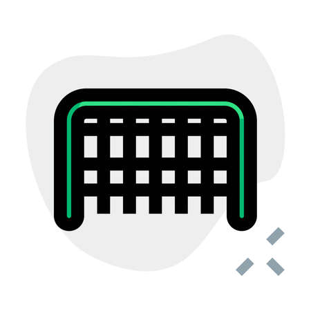 Goal net for the practice for the big gameのイラスト素材