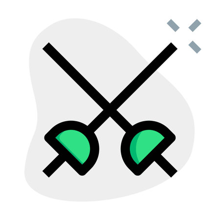 Fencing Japanese sports eventのイラスト素材