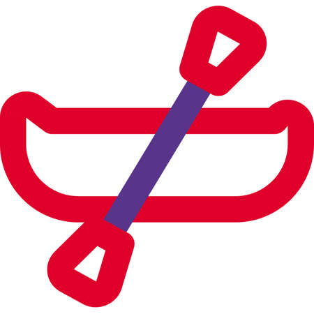 Kayak water sports for the racing competition indoor gamesのイラスト素材