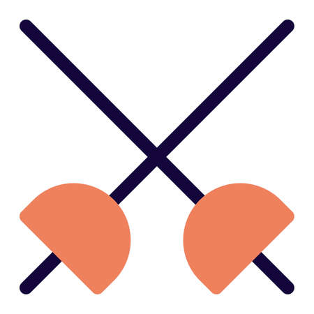 Fencing Japanese sports eventのイラスト素材