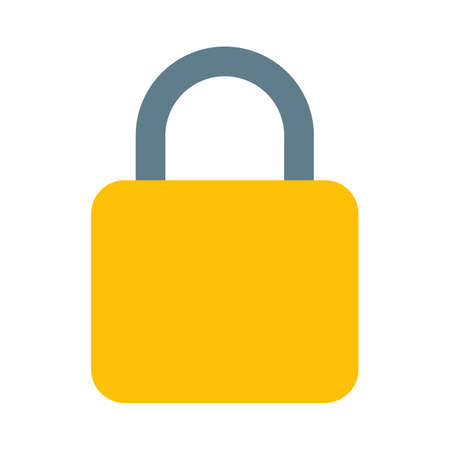 Private access padlock for safety and guardのイラスト素材