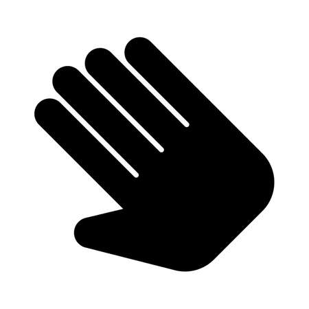 Five finger hand gesture on touch screen interfaceのイラスト素材