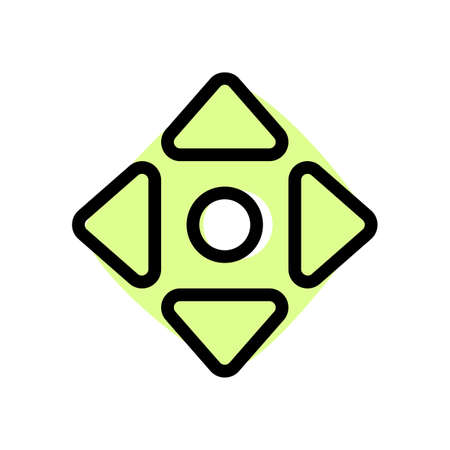 All direction scroll or move cursor arrowsのイラスト素材
