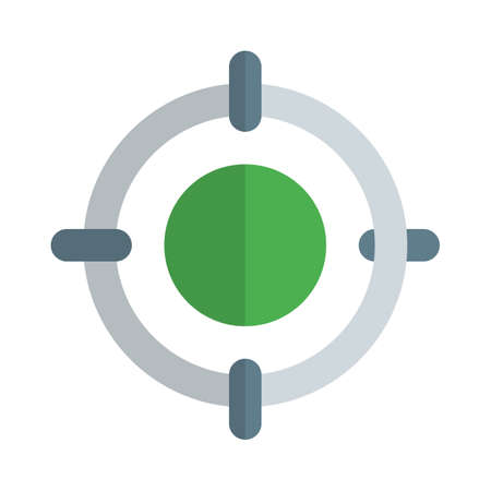 Aim and focus on the target point with strategyのイラスト素材