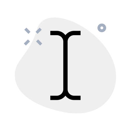 Text field mouse pointer symbol isolated over white backgroundのイラスト素材