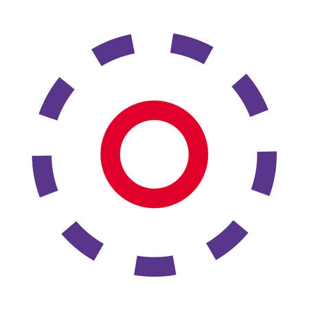 Round selection for circular diagram on design softwareのイラスト素材