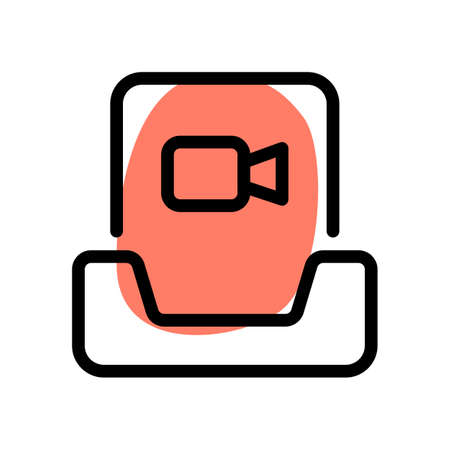 video file attachmentのイラスト素材