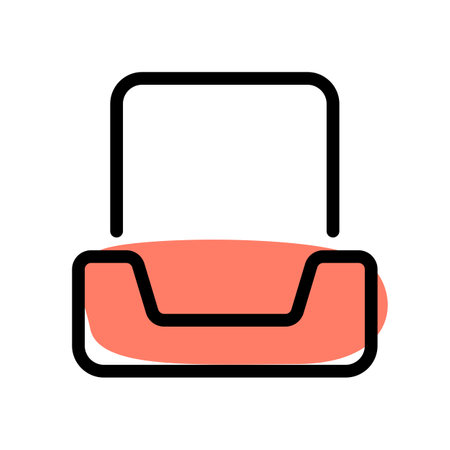inbox document attachmentのイラスト素材