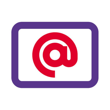 email address contact cardのイラスト素材