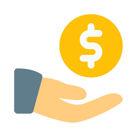 donation of dollar money in a charity fundのイラスト素材