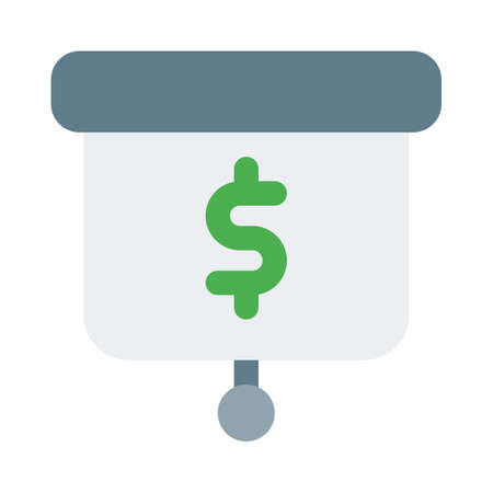 financial sale and investment banking presentation boardのイラスト素材