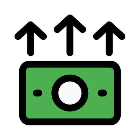 money growth with multiple arrows in upward directionのイラスト素材