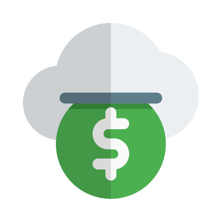electronic money transfer in cloud based networkのイラスト素材
