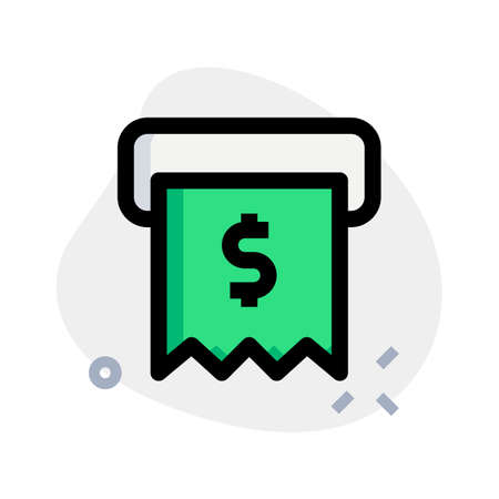 usd order reciept invoice bill accounting purchaseのイラスト素材