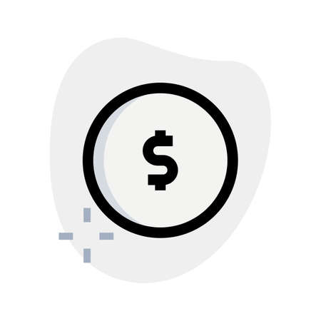 Dollar money symbol coin, banking and investmentのイラスト素材