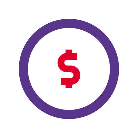 Dollar money symbol coin, banking and investmentのイラスト素材