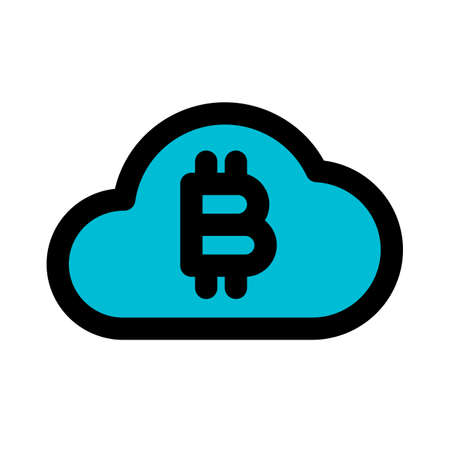 cloud bitcoin server for mining and other static operationのイラスト素材