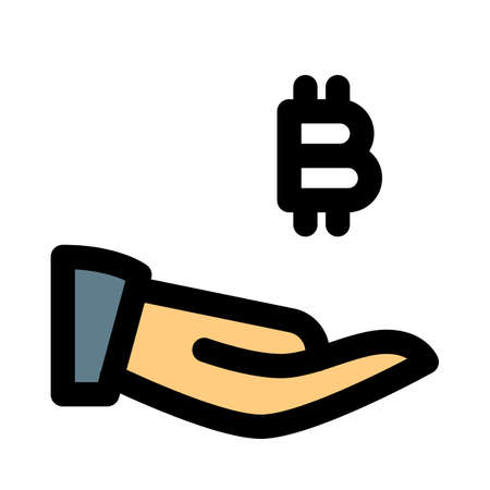 Share Bitcoin user id and assets to other usesのイラスト素材
