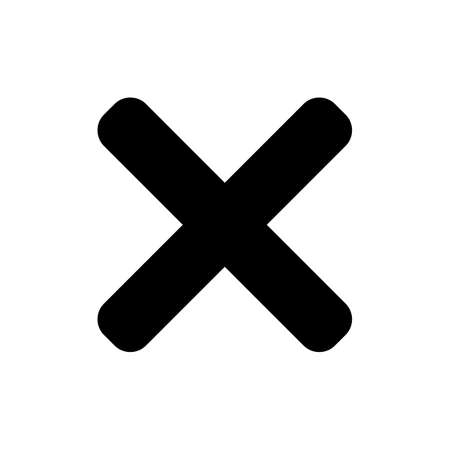 Error notification symbol for cancelling popup windowのイラスト素材