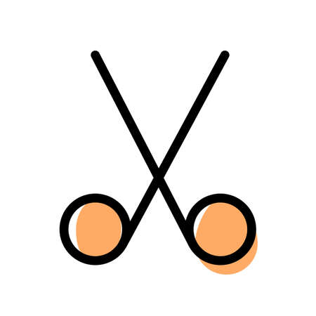 Cut action tool to move and separate fileのイラスト素材