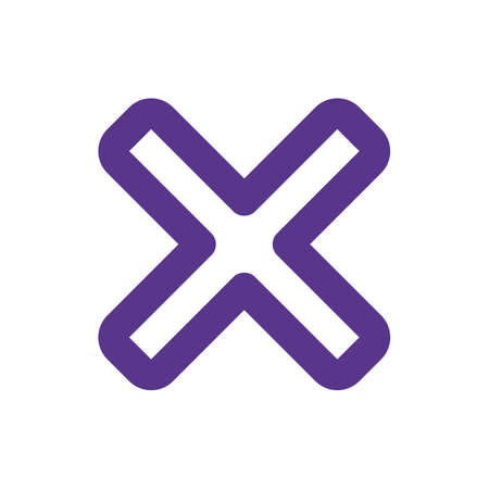 Error notification symbol for cancelling popup windowのイラスト素材