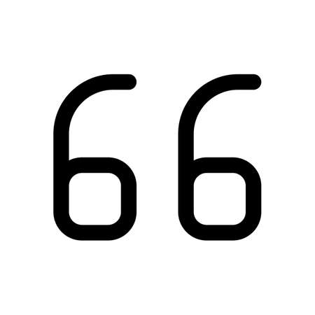 Inverted quotation mark used to highlight dialoguesのイラスト素材