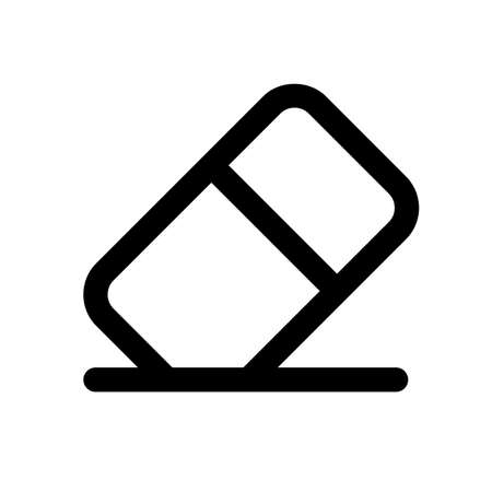 Erase tool to clear content on design applicationのイラスト素材