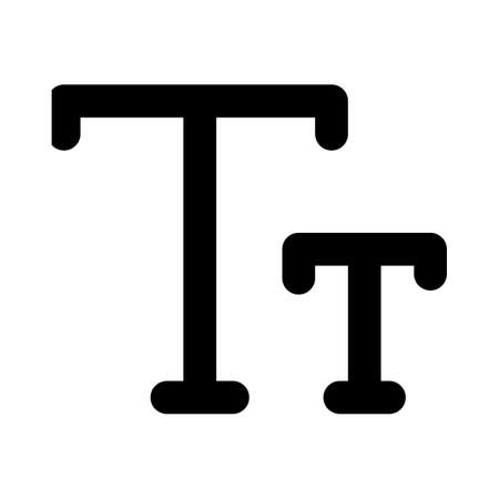 Resize font size in text document applicationのイラスト素材