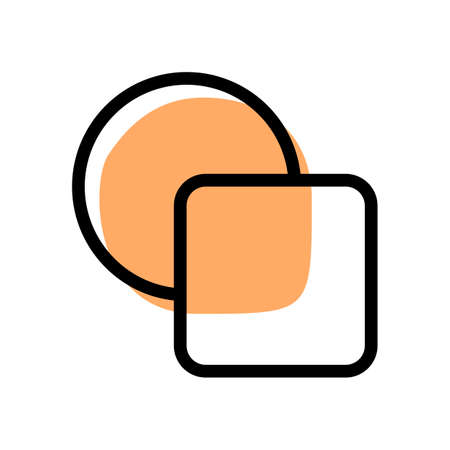 Assorted shape tool selector for designing applicationのイラスト素材
