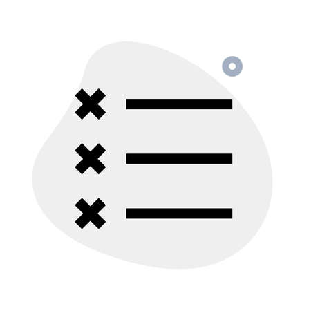 to-do list of task and wishlist memoのイラスト素材