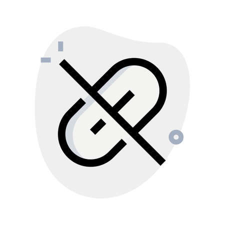 hyperlink to unsecured website is invalid or brokenのイラスト素材