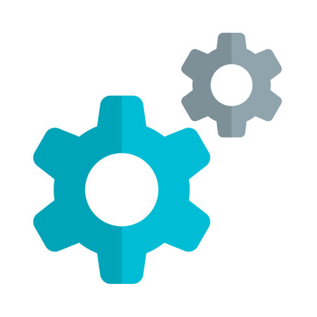 cogs used for setting and mantinance in computer operating systemのイラスト素材