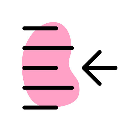 Indent right shift arrow-direction align format increase-margin paragraphのイラスト素材