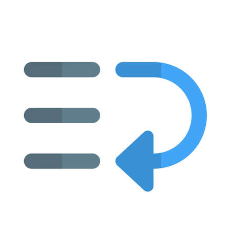 Descend sorting arrow list arrangement prioritize buttonのイラスト素材