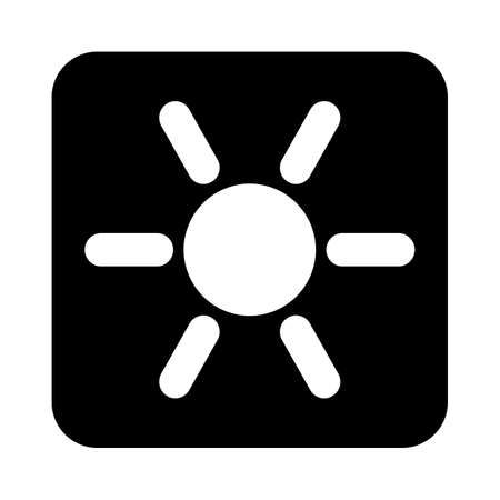 Modern laptop with brightness up function keyのイラスト素材