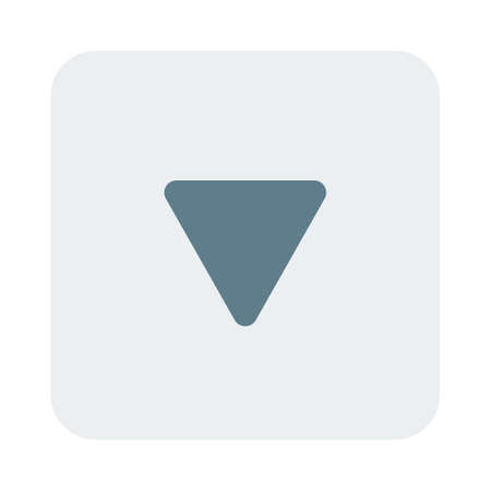 Down arrow navigation button on computer buttonのイラスト素材