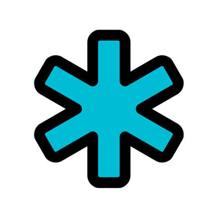 Asterisk key for computer keyboard layout functionのイラスト素材