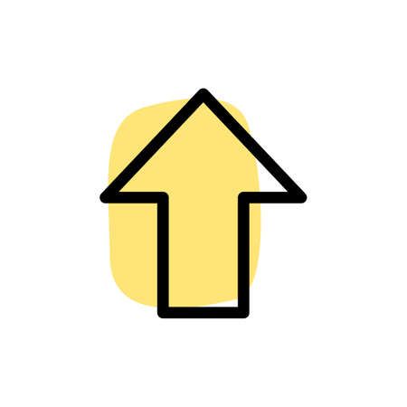 Up navigation shift key on computer keyboardのイラスト素材